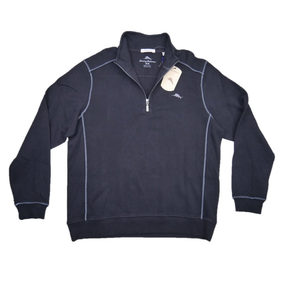 Tommy Bahama Men's Antigua Cove Half-Zip Sweater - Picture 2 of 7